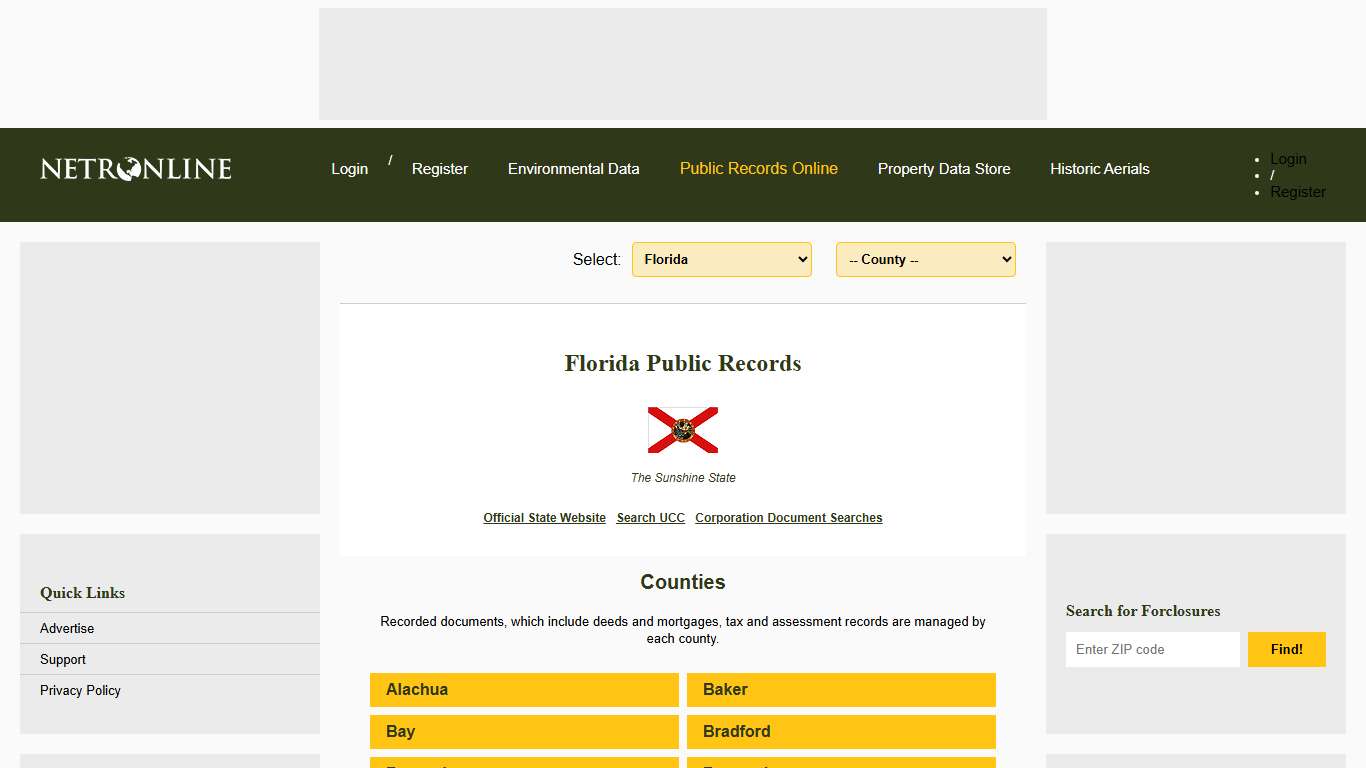 Florida Public Records Online Directory
