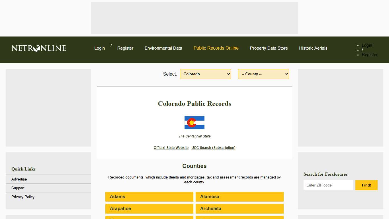 Colorado Public Records Online Directory